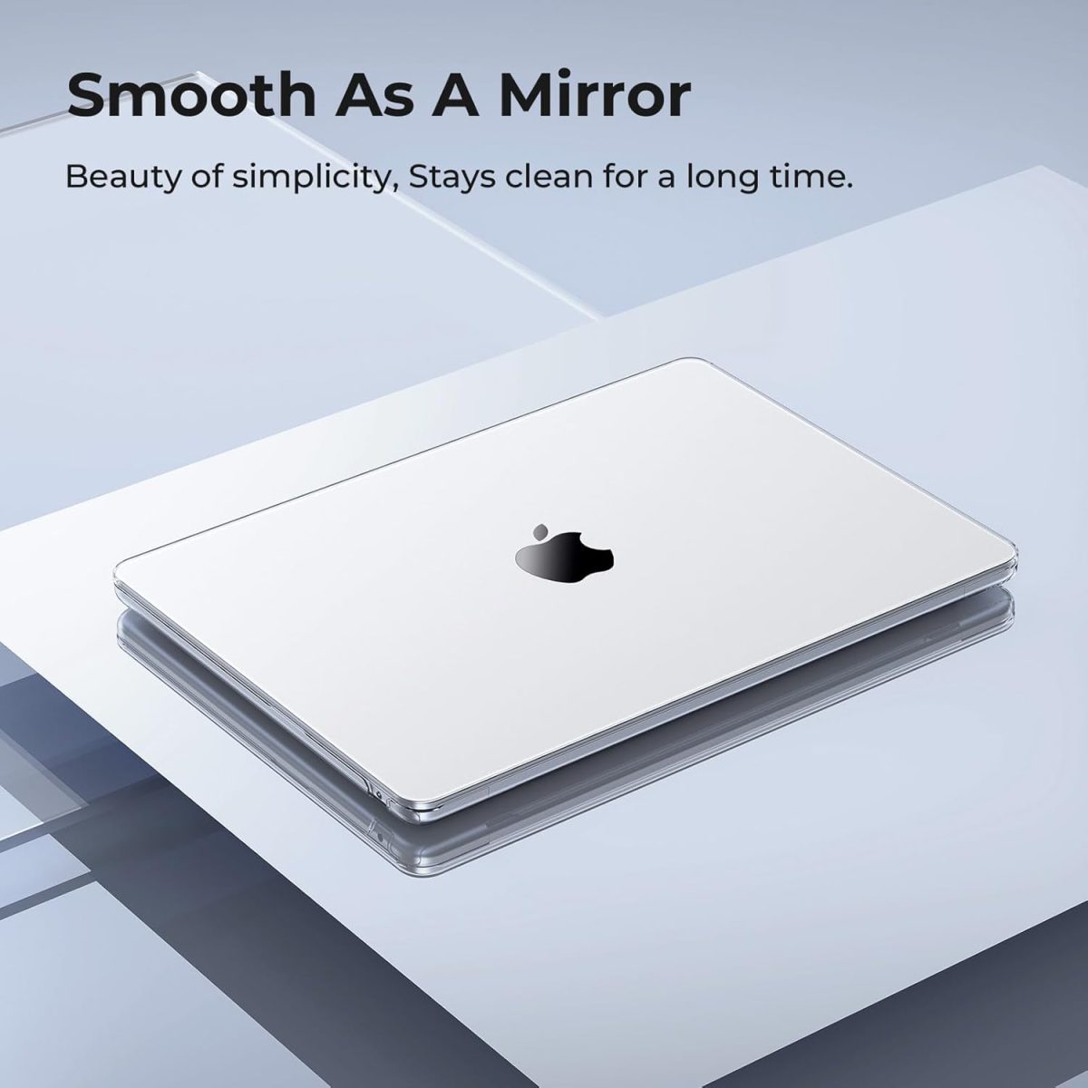 WIWU Crystal Clear Ultra Thin Hard Shell Case for MacBook Air M3 M2