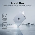 WIWU Crystal Clear Ultra Thin Hard Shell Case for MacBook Air M3 M2
