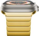 Apple Watch Stainless Steel Strap with Butterfly Buckle- Gold - Image 8