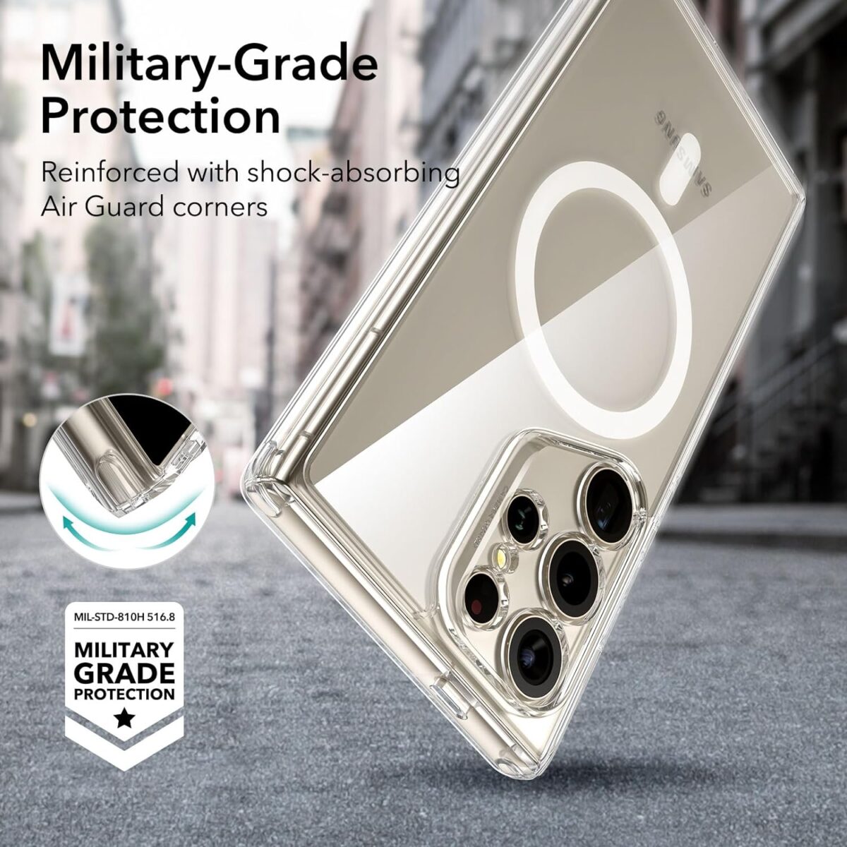 samsung s24 ultra case with military grade protection