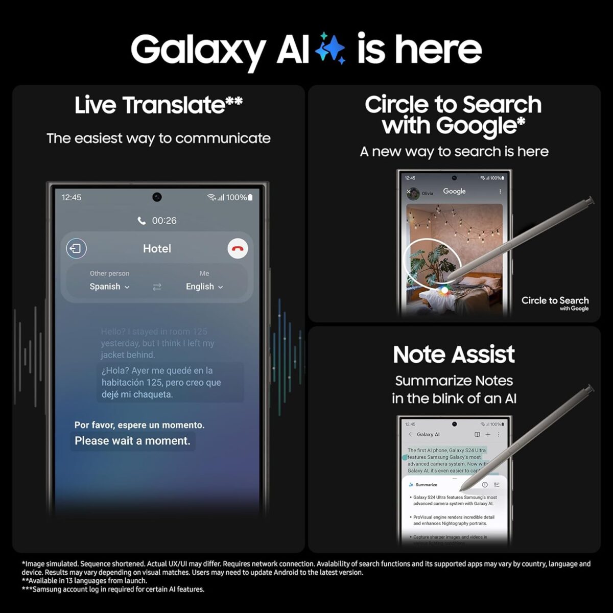 Galaxy AI with Samsung S24 Ultra
