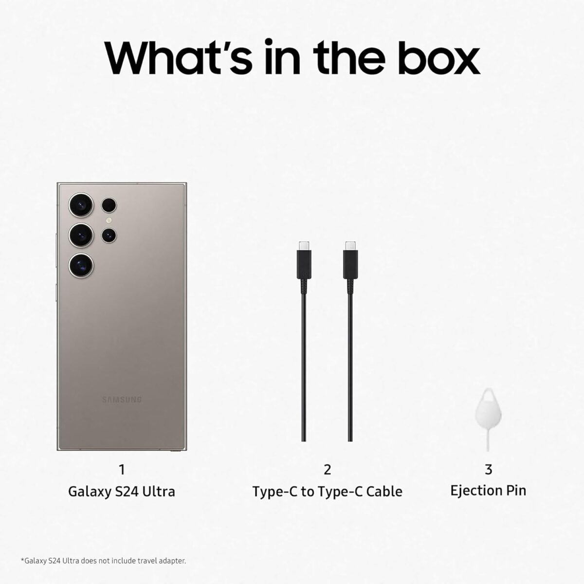 What's in the box of Samsung S24 Ultra