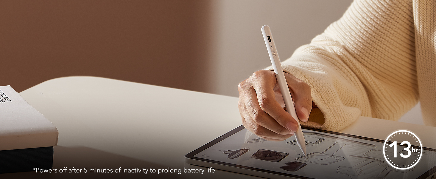 Stylus Pencil with Long Lasting Battery Life