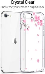 ESR Cherry Blossom Clear Soft Case for iPhone SE 3, SE 2, iPhone 7/8 - Image 4