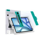 ESR Tempered-Glass Screen Protector for iPad Air 6th Generation with included cleaning kit and application tray