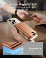 Slim and lightweight ESR MagSafe Wallet adds minimal bulk to iPhone.