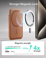 ESR MagSafe Wallet with 3,200 g magnetic strength for a strong hold on iPhone