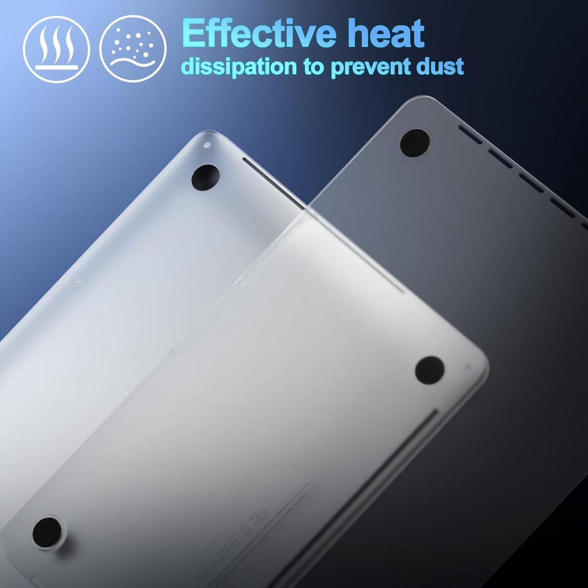 Ventilation holes on WiWU iShield case for heat dissipation.