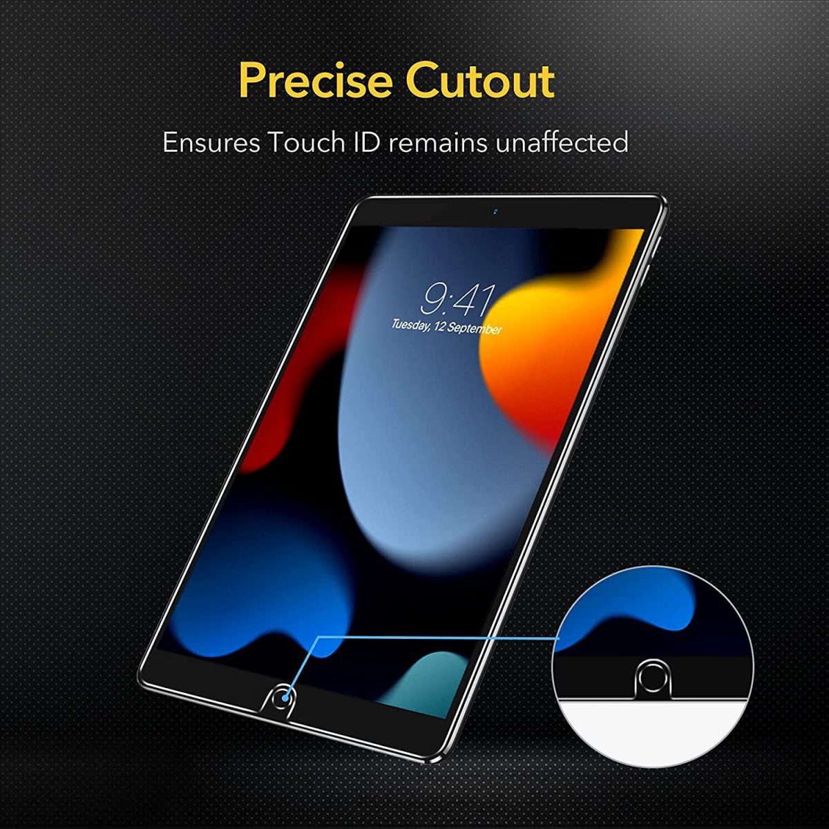 Side view of ESR Tempered Glass Screen Protector highlighting its ultra-thin design