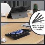 Back view of MoKo Case highlighting compatibility with the Surface Pro kickstand.