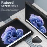 Side view of MoKo Case showing precise cutouts for USB-C ports and latch for Type Cover Keyboard.