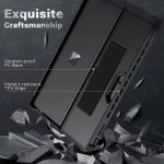 MoKo Case for Microsoft Surface Pro 11/10/9 with hand strap and rugged build