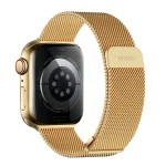 WIWU Apple Watch Milanese Loop with Extra Clasp – Gold