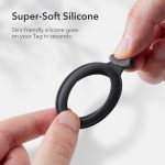 ESR Silicone AirTag Holder with Keychain (2-Pack) – Black - Image 4