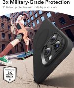 ESR Cloud Slim Silicone MagSafe Case for iPhone 16 Series with Camera Protection- Black - Image 8