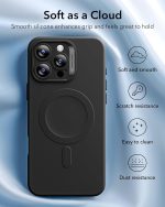 Silky smooth silicone case for iPhone 16 Pro Max with military-grade protection