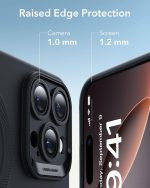 Raised-edge protection for screen and camera with ESR Cloud Series Case