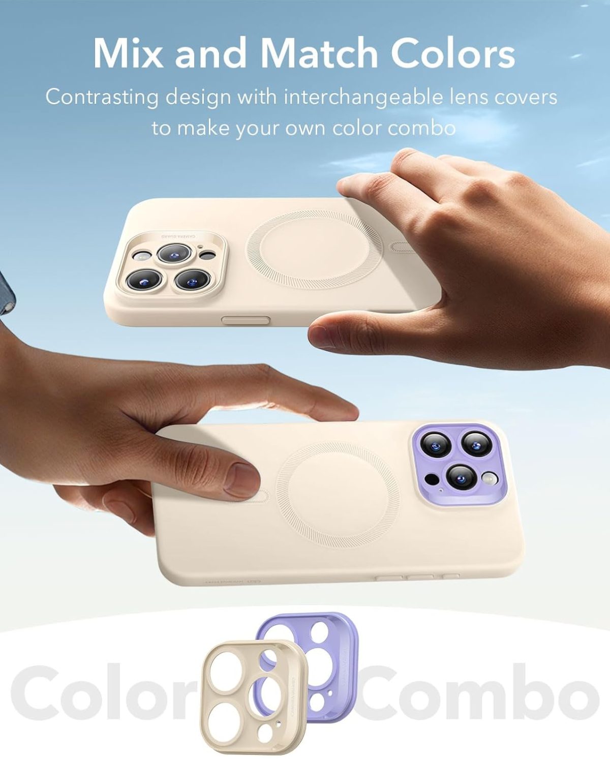 ESR Cloud Slim Silicone Case for iPhone 16 Pro Max- Light Tan