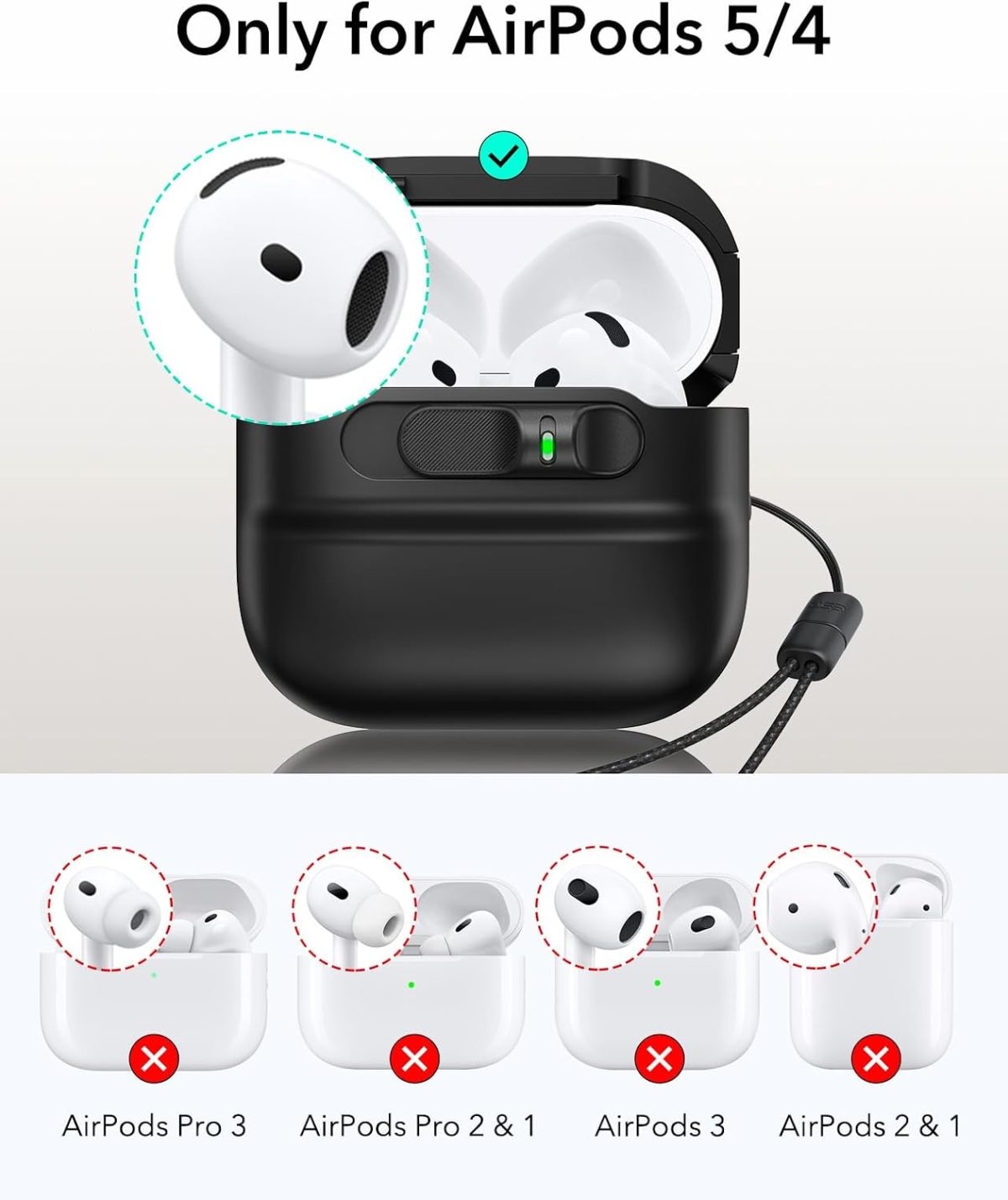 ESR AirPods 5 (2026), AirPods 4 (2024) Pulse FlickLock Magnetic Case - Image 6