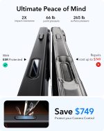 ESR Classic Stash Stand Case with Camera Control Button for iPhone 16 Series (Clear Black) - Image 4