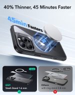 ESR Classic Stash Stand Case with Camera Control Button for iPhone 16 Series (Clear Black) - Image 2