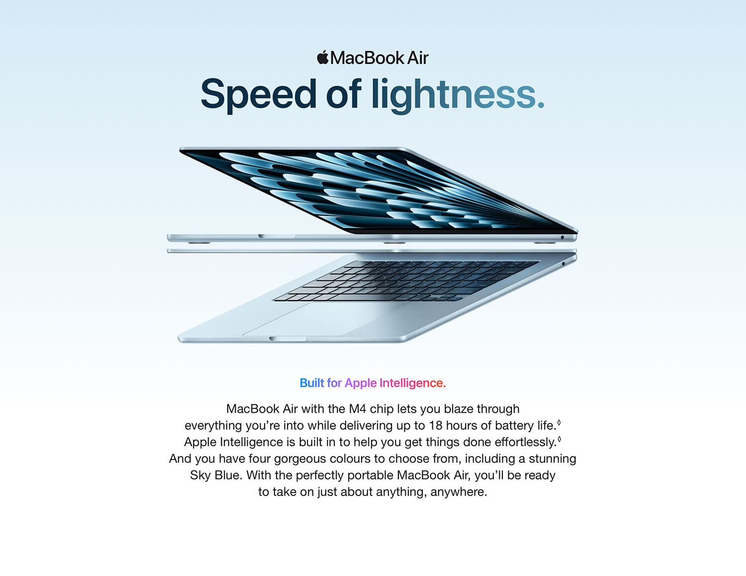 Macbook Air M4 Sky Blue