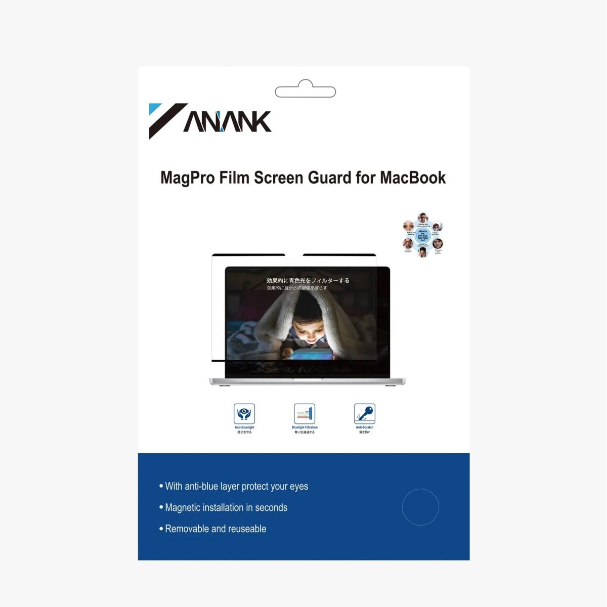 Side View Showing Anti-Glare Effect