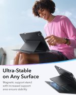 ESR for iPad Air 11 Inch Case (M3/M2/5th/4th Gen), Flip Magnetic Vertical Stand Cover with Pencil Holder - Image 3