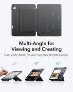 ESR for iPad Air 11 Inch Case (M3/M2/5th/4th Gen), Flip Magnetic Vertical Stand Cover with Pencil Holder - Image 7