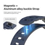 Soft silicone strap with magnetic closure