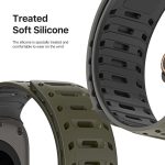 Soft silicone strap with magnetic closure