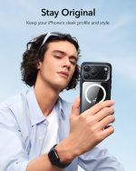 ESR iPhone 17 Series Classic Stash Stand Case with Camera Control Button (Clear Black) - Image 8
