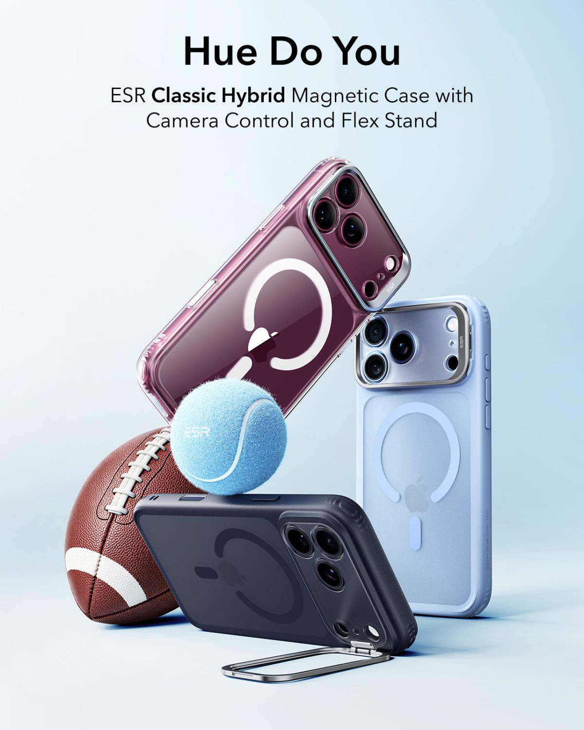 ESR iPhone 18 & 17 Series Classic Flex Stand Case Clear