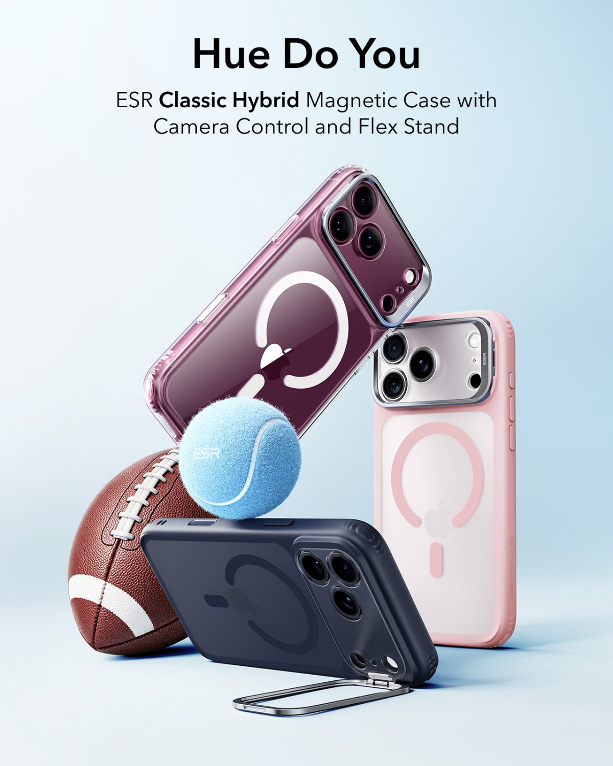ESR iPhone 18 & 17 Series Classic Flex Stand Case Pink