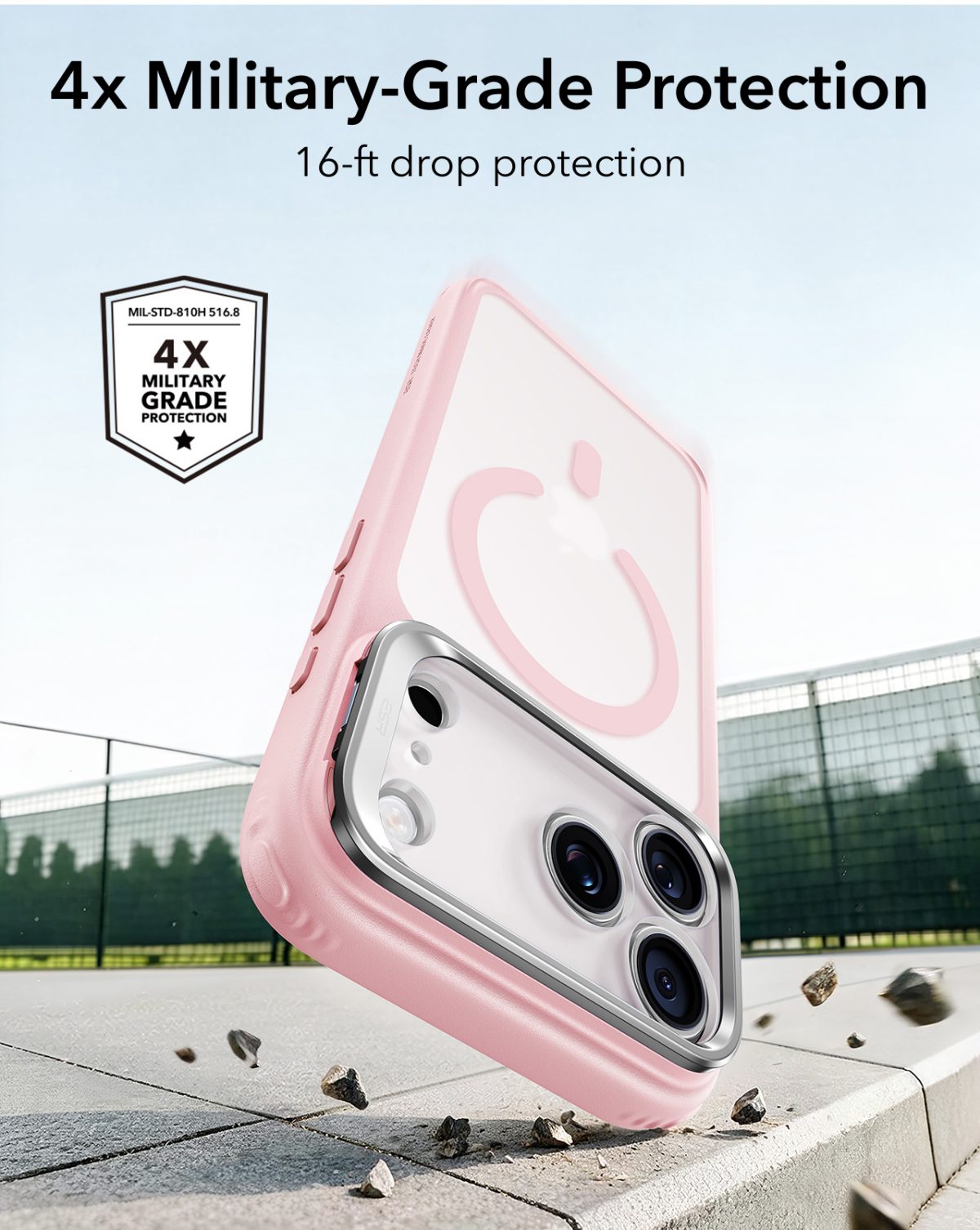 ESR iPhone 18 & 17 Series Classic Flex Stand Case Pink