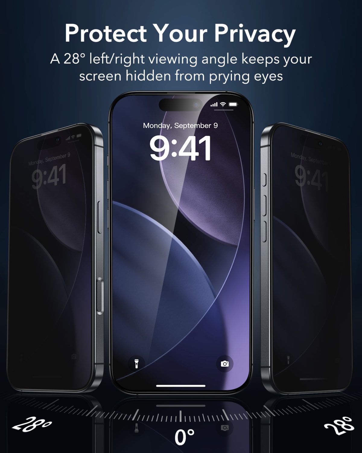 ESR UltraFit Armorite ®️ Privacy Glass Screen Protector for iPhone 17 Series- 3 Pack - Image 8