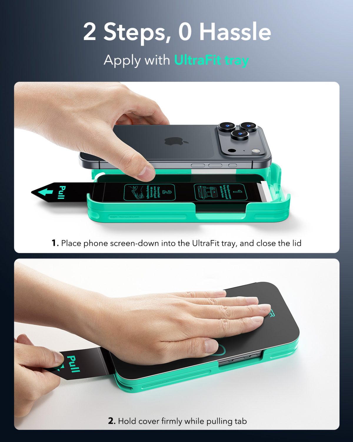 ESR UltraFit Armorite ®️ Privacy Glass Screen Protector for iPhone 17 Series- 3 Pack - Image 7