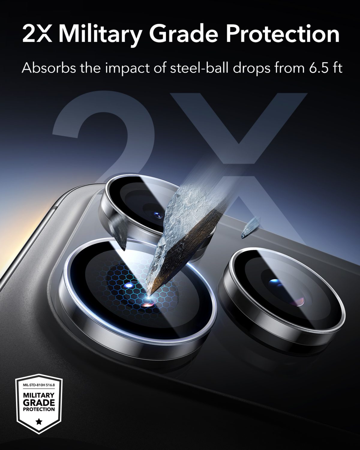 ESR Armorite Individual Camera Lens Protector for iPhone 17 Series - Image 6