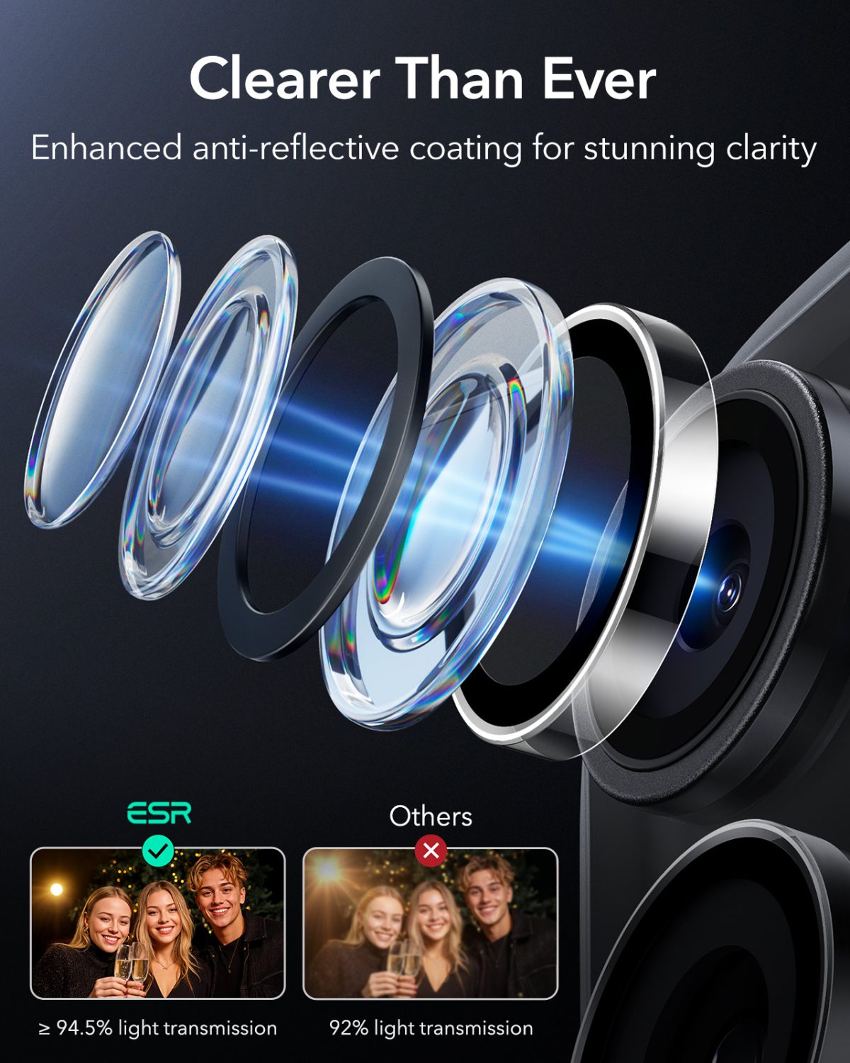 ESR Armorite Individual Camera Lens Protector for iPhone 17 Series - Image 5