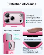 ESR iPhone 17 Case Frosted Pink Camera Control Button