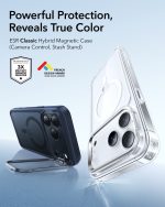 ESR iPhone 17 Series Classic Stash Stand Case with Camera Control Button (Frosted Blue) - Image 5
