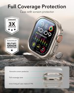 ESR Armorite Series Apple Watch Ultra 3/2/1 Case with 2 Pack Glass Set