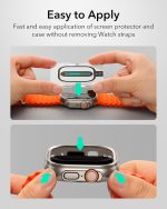 ESR Apple Watch Ultra Case Easy Installation with Glass Protector