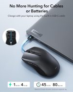 ESR Rechargeable Wireless Mouse with Built-in Cable