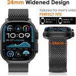 OTECi Milanese Loop strap compatibility chart showing Apple Watch Ultra and Series 11–1