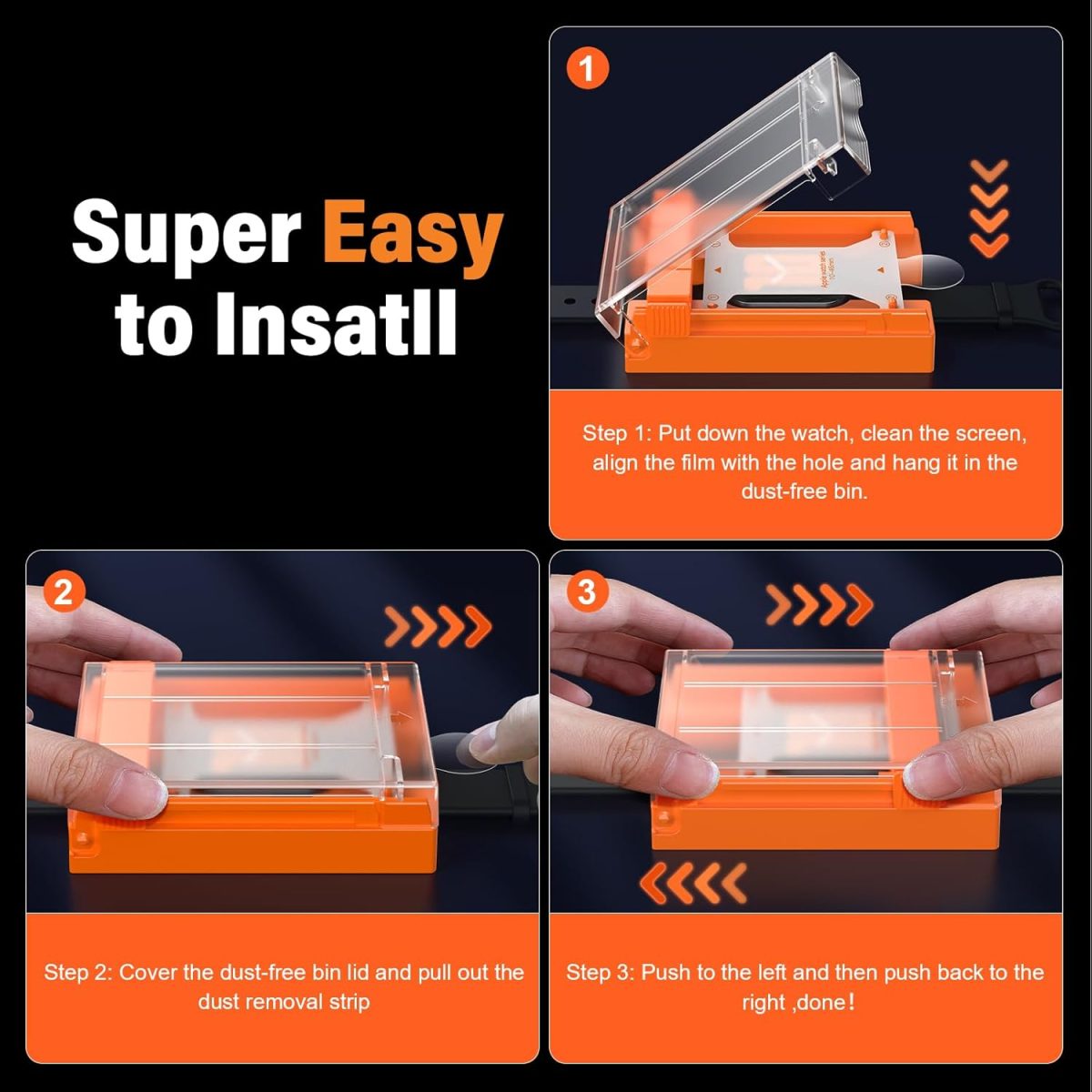 ANANK Apple Watch 46mm Screen Protector Easy Installation