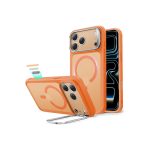 ESR iPhone 17 Pro Max MagSafe Case with Stand Frosted Orange