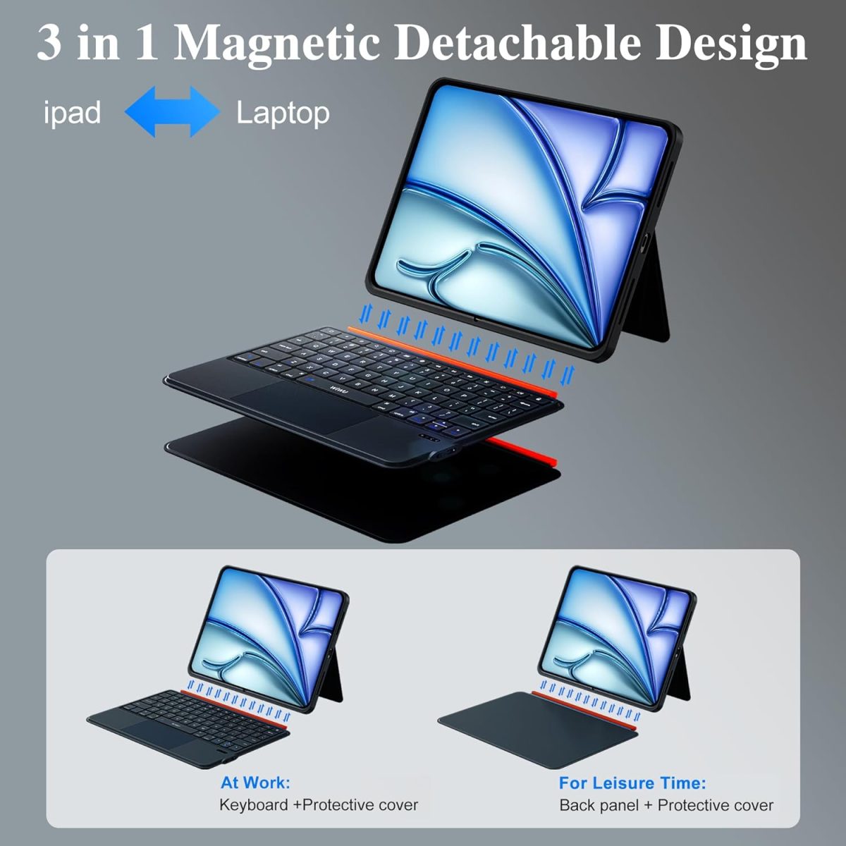 iPad 11th Gen Magnetic Keyboard Case