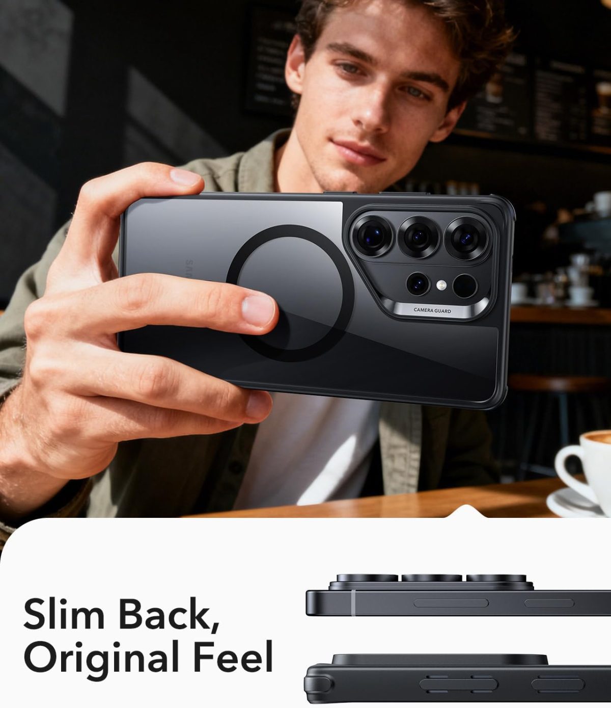 ESR Case for Samsung S26 Ultra- Classic Hybrid with Camera Guard- Clear Black Color