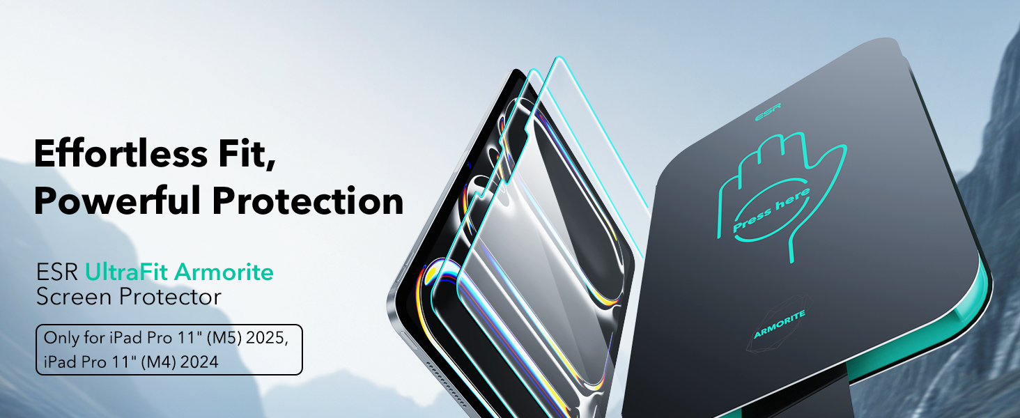 ESR Ultrafit Screen Protector for iPad Pro M5/M4